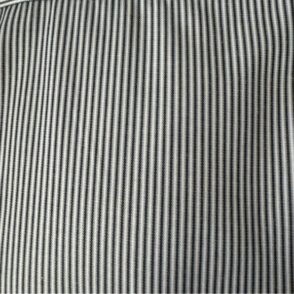 New PAUL SMITH London Short Sleeve Button Up Shirt Charcoal Grey White Stripes - Picture 15 of 16